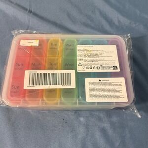 7 Day Pill 3 Times Organizer Box Container Medication Medicine Daily Case